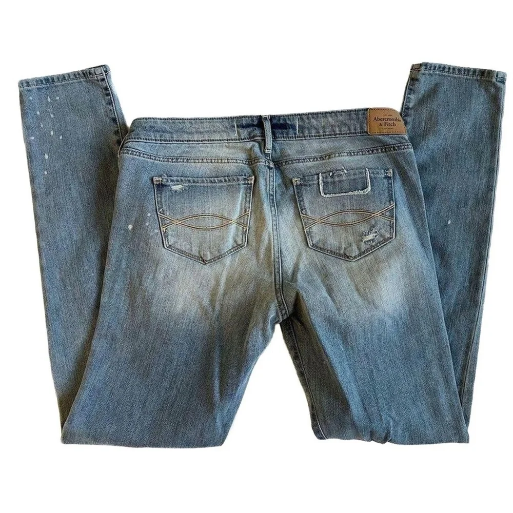 Abercrombie & Fitch Skinny Jeans | Distressed Patchwork